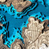 Rustic 3D wood art of Lake Arrowhead California for wall decoration